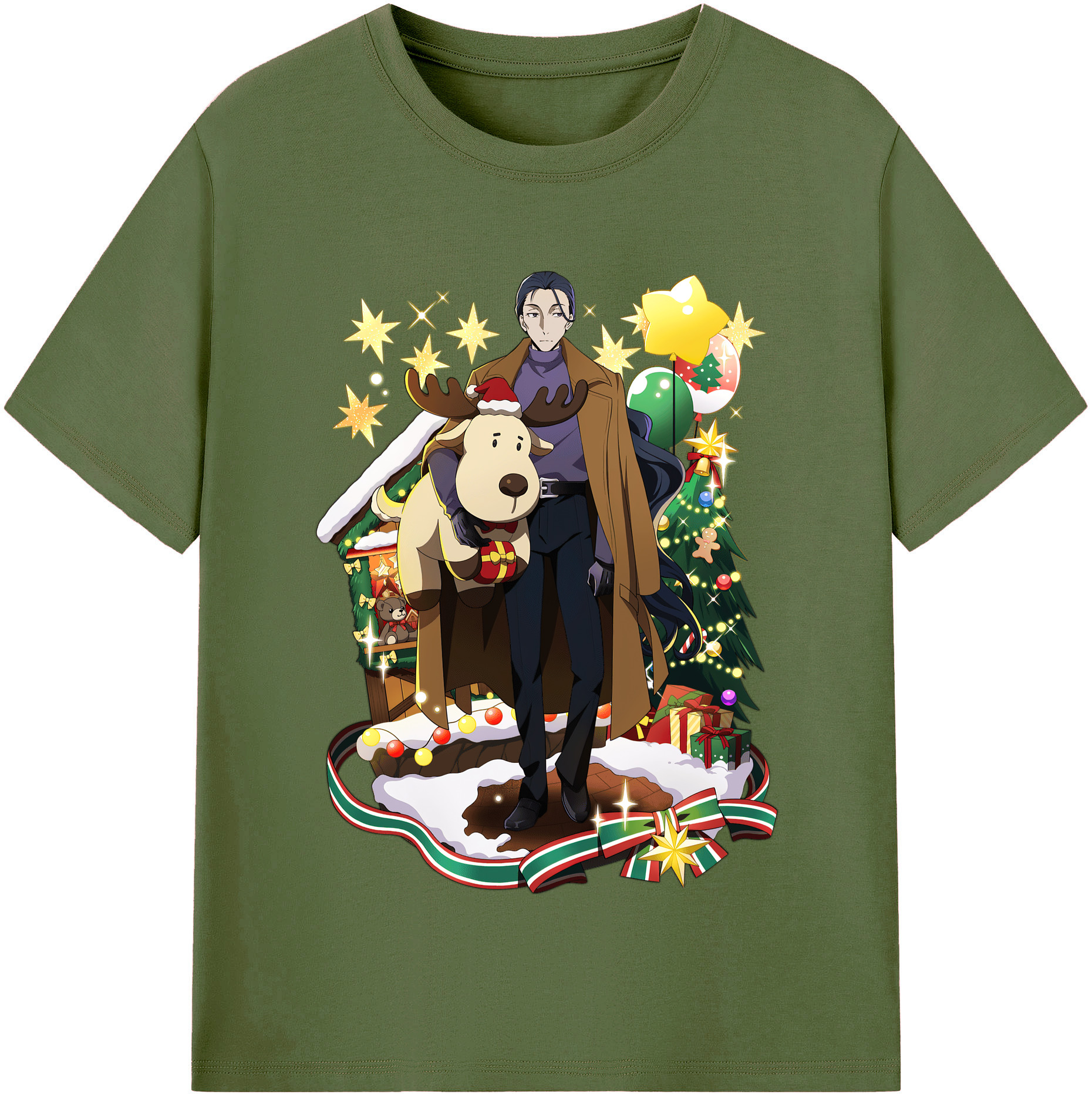 （画像用） 文豪ストレイドッグス Bungo Stray Dogs 綿100％半袖Tシャツ（フロントプリント）